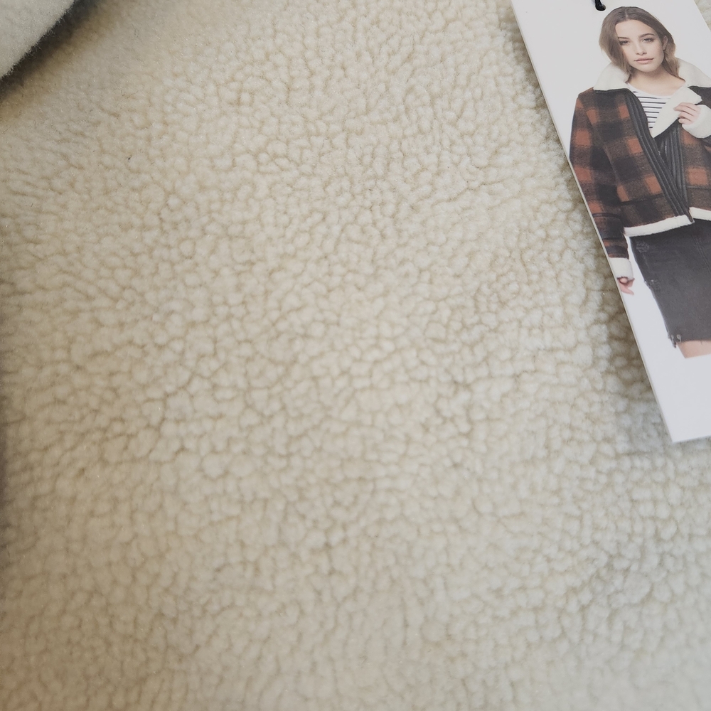 Plaid Bomber Jacket - Black and Orange - Picture 9 of 10